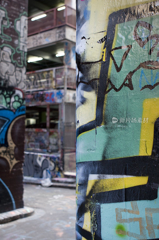 涂鸦巷，墨尔本内城，澳大利亚