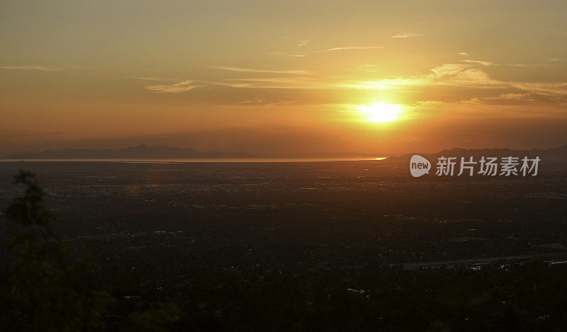 盐湖城的日落