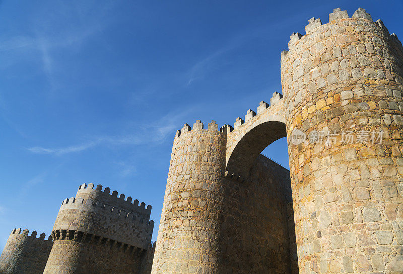 西班牙阿维拉的中世纪城墙