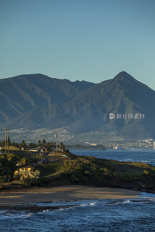 胡基帕湾海滩，毛伊岛，夏威夷群岛。