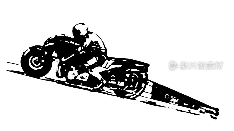 拖动赛车摩托车