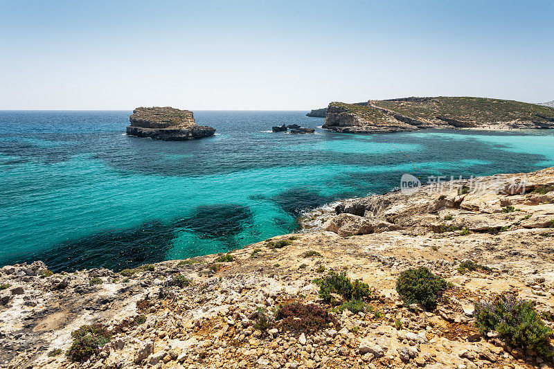 蓝色泻湖，Comino，马耳他