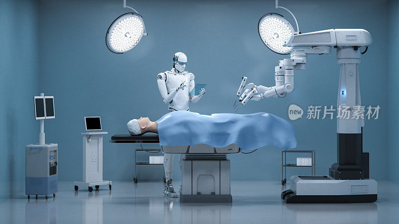 手术室的手术机器人