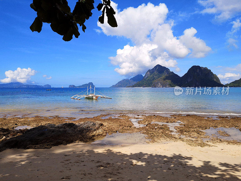 海滩小屋，鸟巢，巴拉望