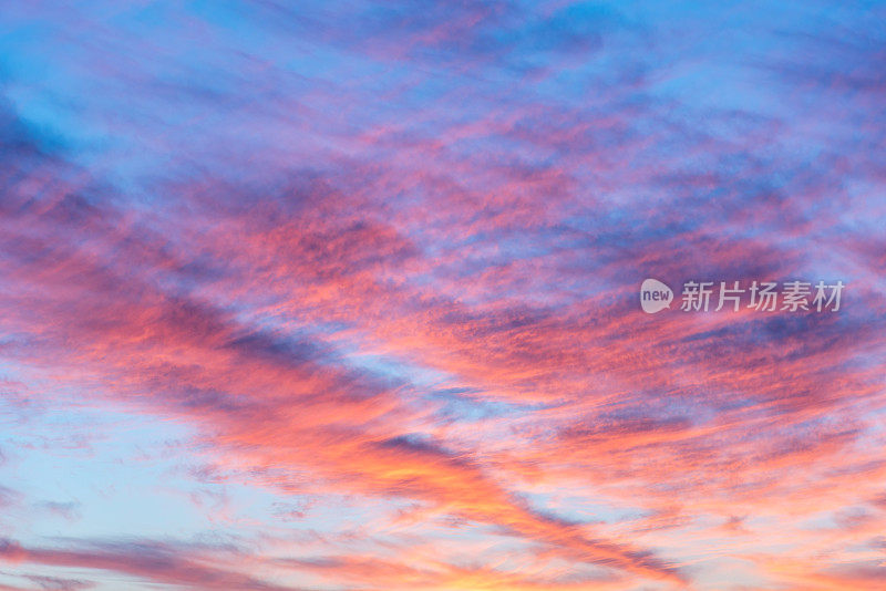 红色的夕阳背景