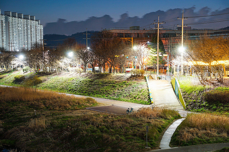 韩国京畿道安阳的夜景