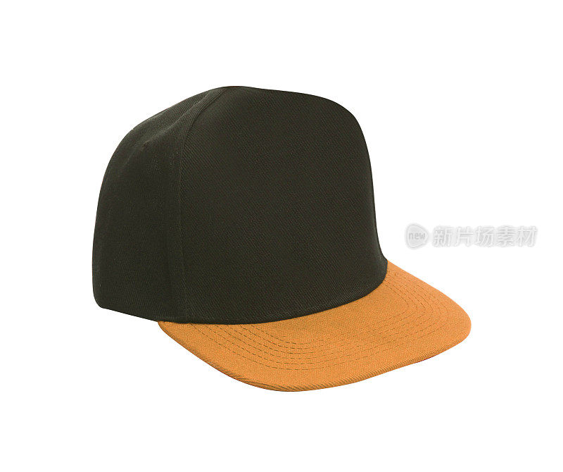黑色和橙色的棒球帽