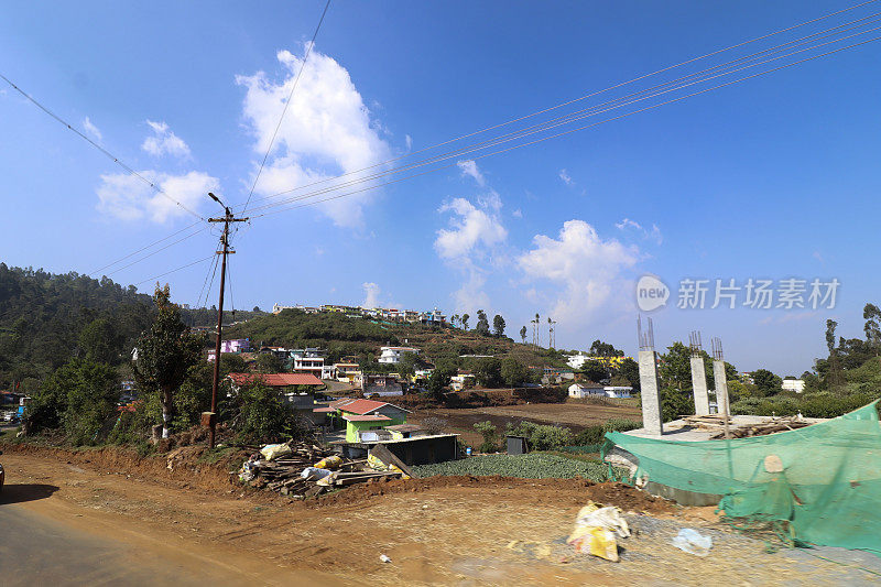 泰米尔纳德邦哥印拜陀山城的美丽风景。