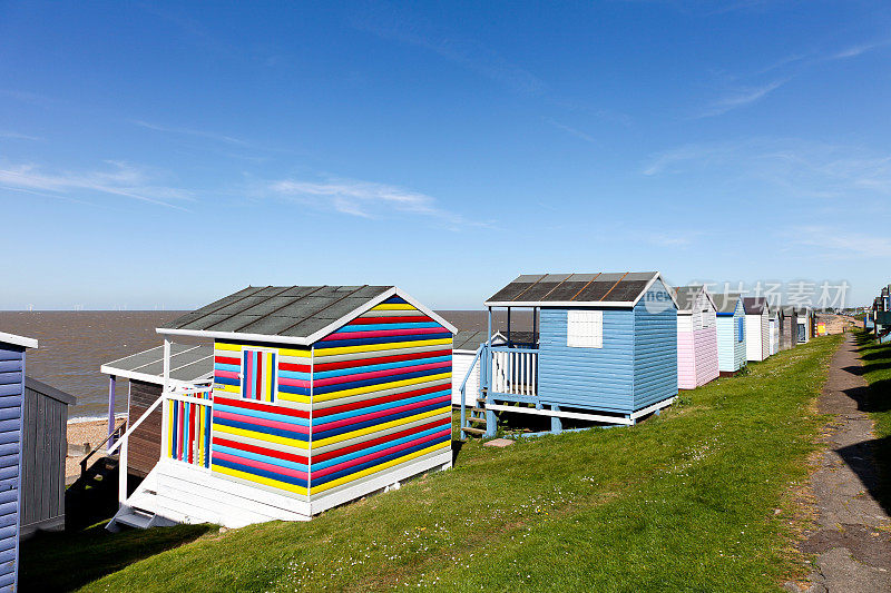 英国肯特郡惠特布尔的海滩小屋