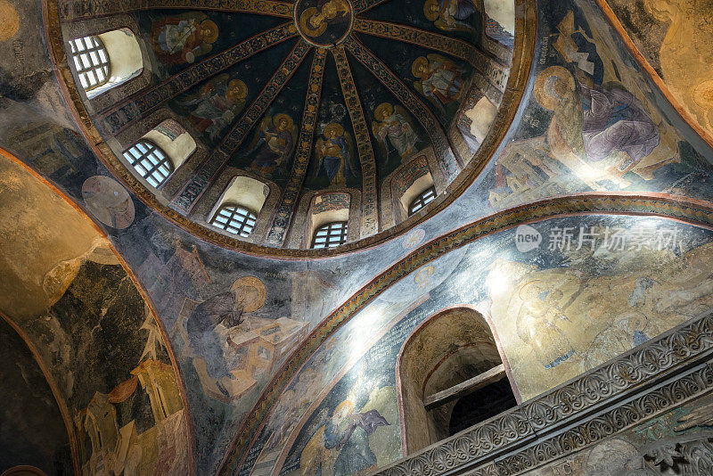 土耳其伊斯坦布尔拜占庭时期的乔拉教堂艺术