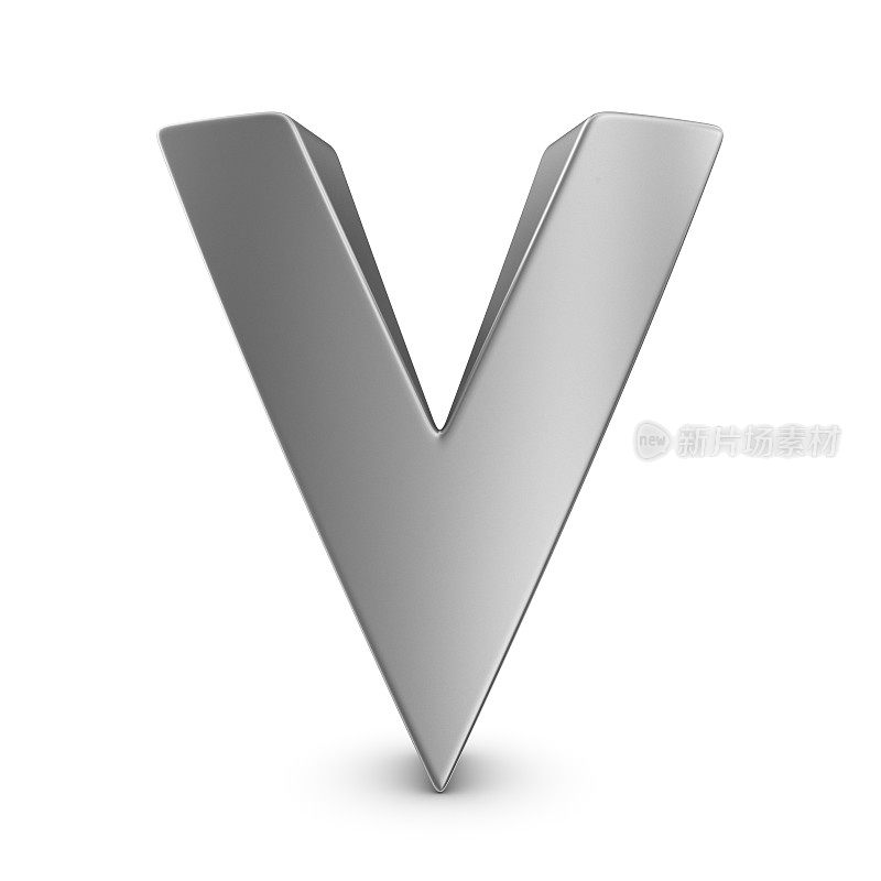 金属字母V