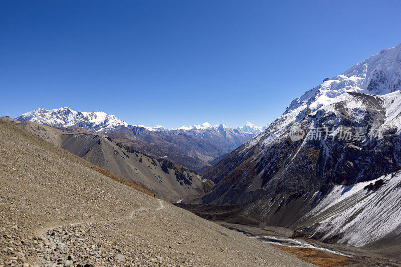 道拉吉里。珠穆朗玛峰和安纳普尔纳环岛。尼泊尔的动机