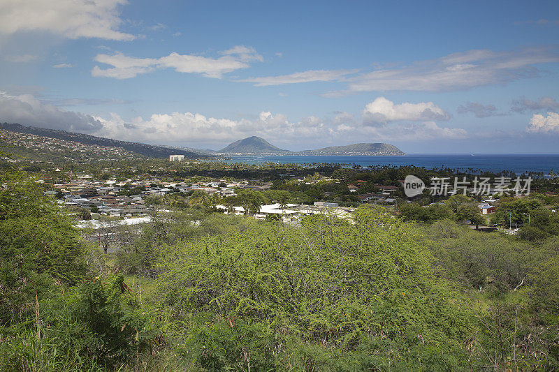 夏威夷瓦胡岛的钻石头