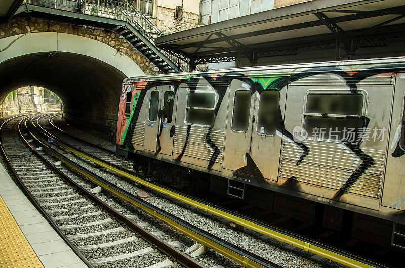 Grafittied火车