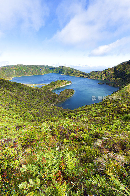 拉戈阿多福戈，圣米格尔火山口湖，亚速尔群岛