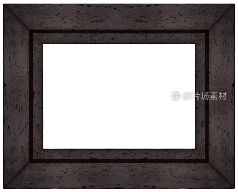 简单的棕色木画框