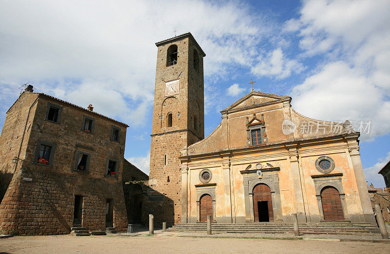 圣多纳托教堂在巴格诺里吉奥的Civita