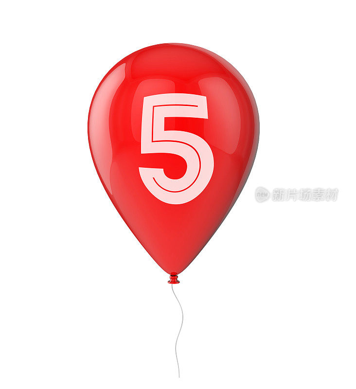 5日生日气球