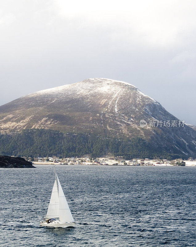 冬季在挪威西海岸航行