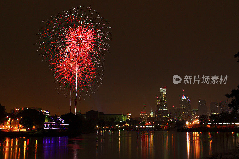 7月4日费城的烟火