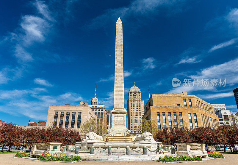 美国纽约州布法罗尼亚加拉广场上的麦金利纪念碑