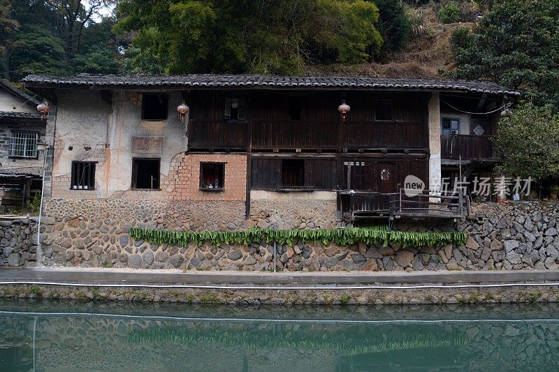 中国福建省南京市的士下客家村的老房子
