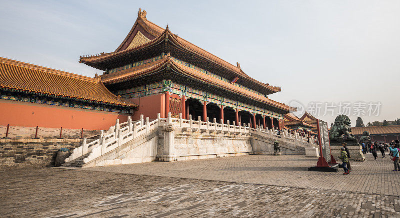 美丽的建筑在紫禁城，中国北京