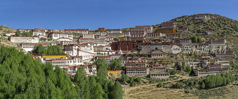 拉萨，原西藏，现中国甘丹寺