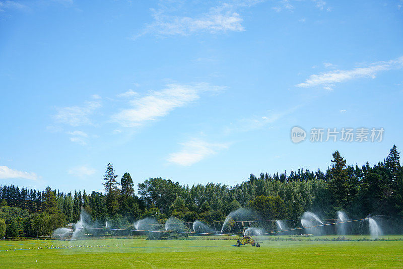 新西兰Oamaru农场的灌溉系统