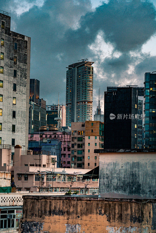 香港油麻地的住宅大厦