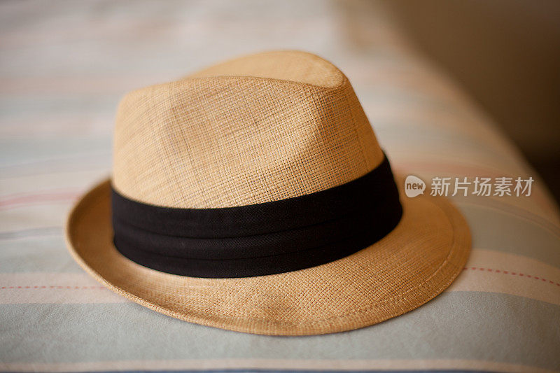 草编软呢帽，轻便，夏季防晒