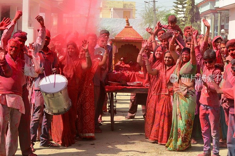 印度拉贾斯坦邦的胡里节