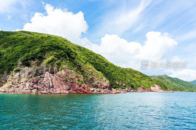 印洲塘海岸公园，香港环球地质公园的海滩景观