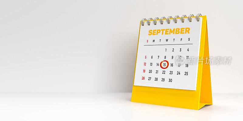 每月3D日历9月15日提醒蝙蝠侠和民主日庆祝活动