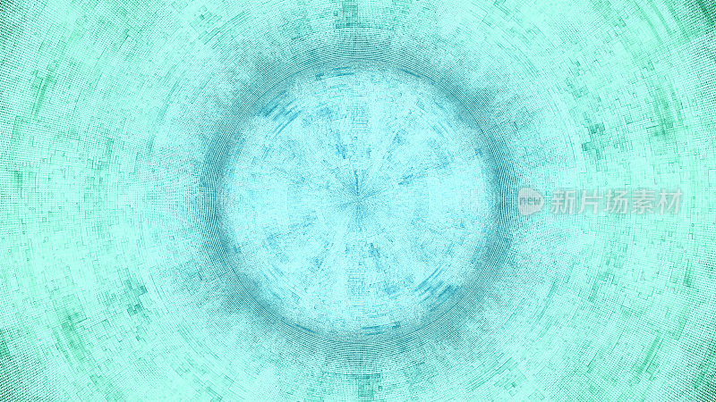 摘要:蓝绿白圈HUD仪表盘暗网络空间背景
