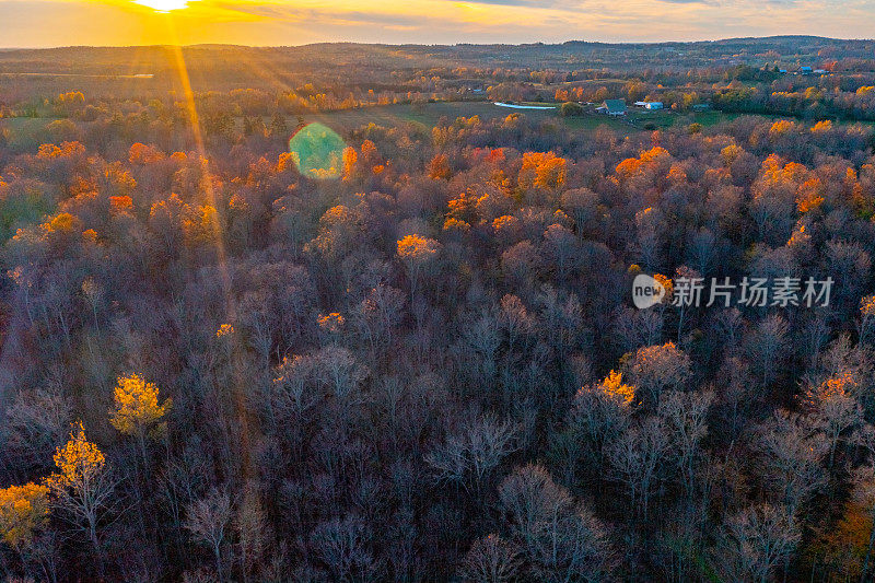 空中稻湖和特伦特河，黑斯廷斯，加拿大