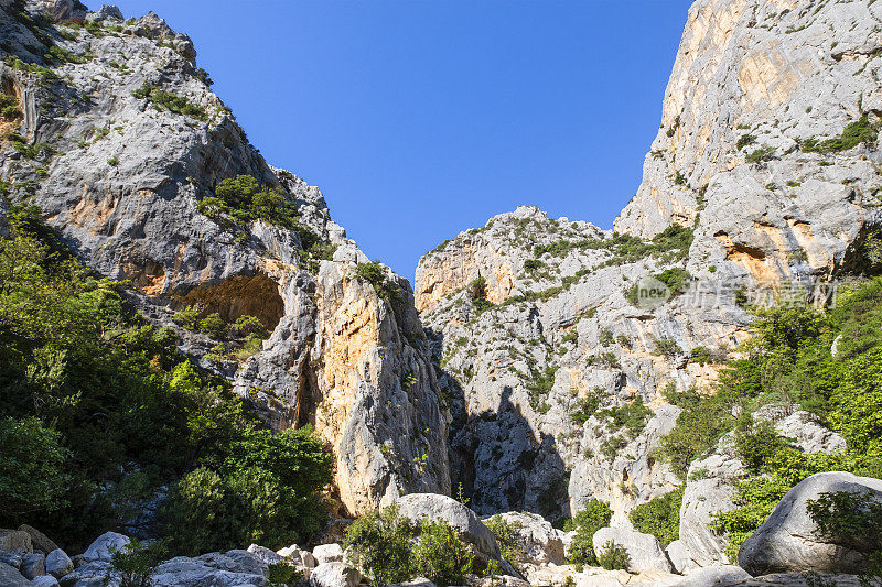 Gorropu峡谷，位于意大利撒丁岛中东部的Supramonte地区