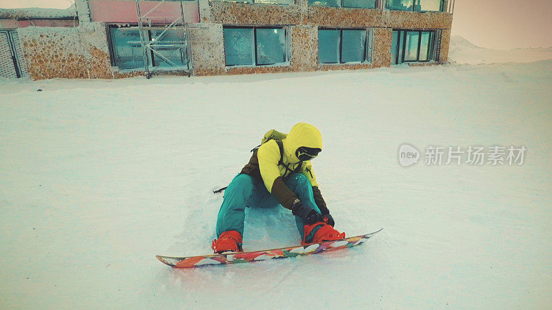 滑雪运动员对滑板有问题