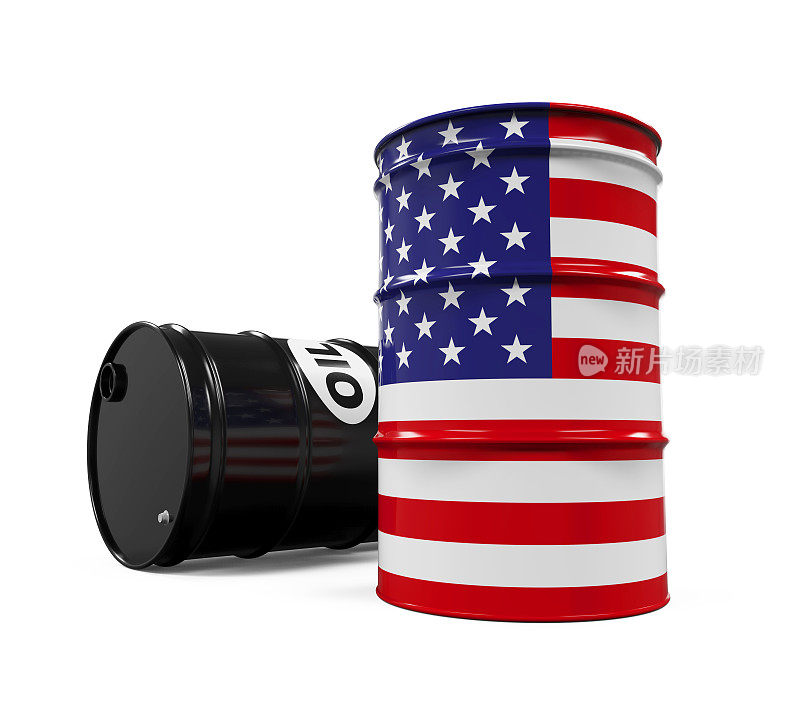 美国国旗油桶