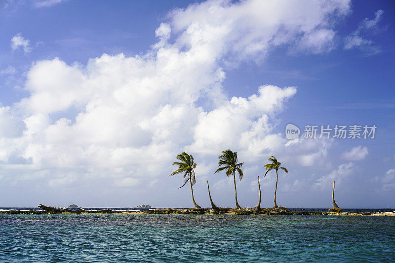 加勒比海圣布拉斯群岛上的孤独岛屿