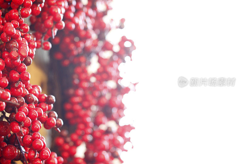 红莓圣诞花环