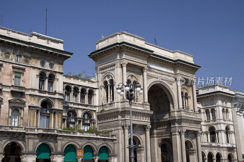 维托里奥·埃马努埃莱画廊-米兰大教堂广场，伦巴迪亚，意大利