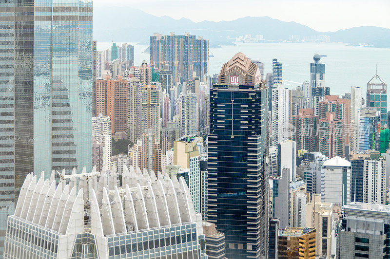 香港的城市景观和天际线