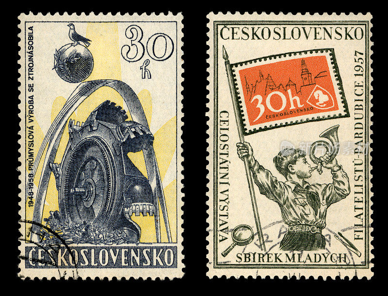 的捷克斯洛伐克的邮票