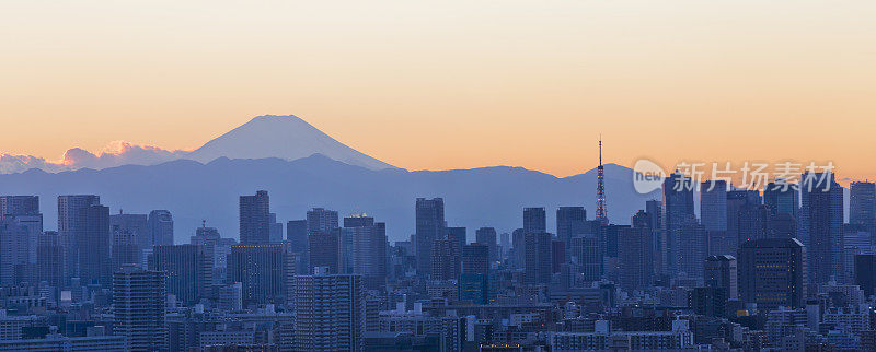 东京的日落