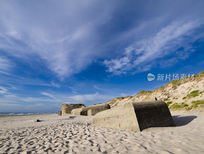 丹麦西海岸的碉堡