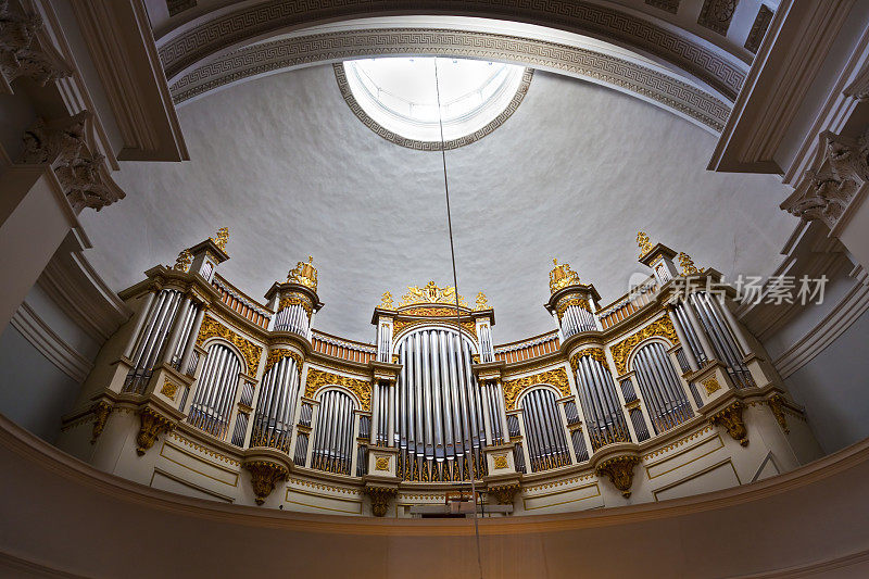教堂管风琴(路德大教堂)赫尔辛基芬兰旅游旅游