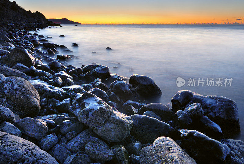 海上日落