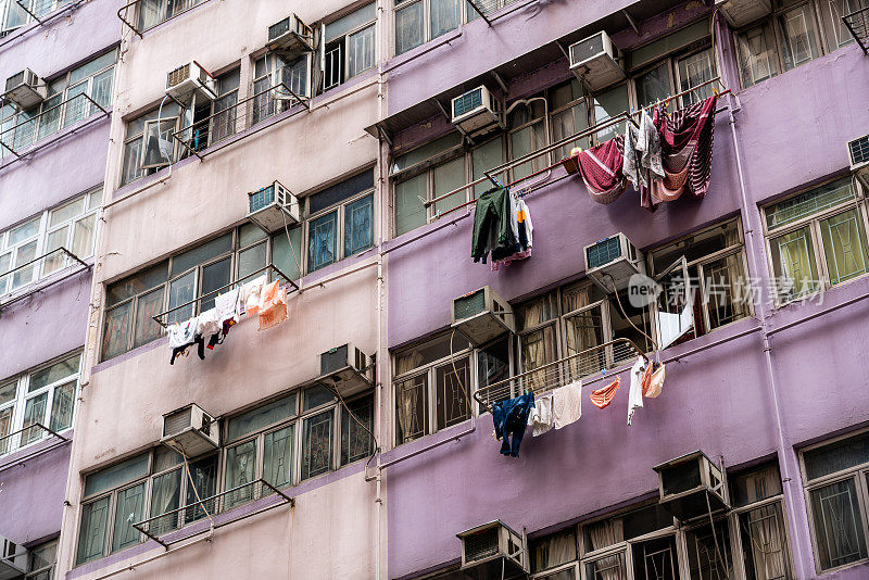 香港拥挤的房屋