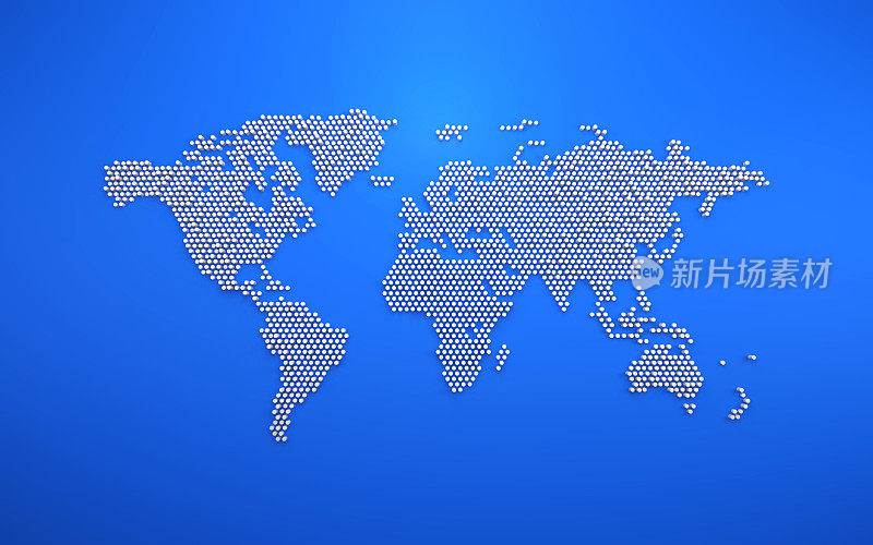 简单的网点业务地图的世界，3D背景